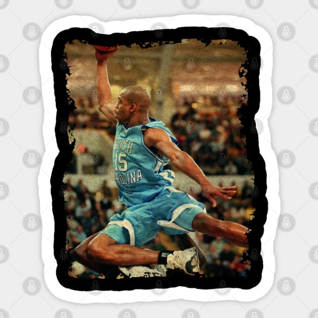 Vince Carter in North Carolina, 1997 Sticker by Omeshshopart